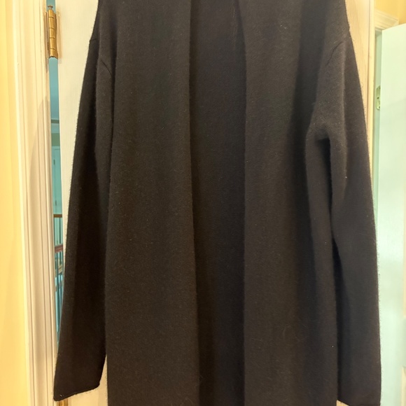 Organic John Patrick Women Cashmere Sadie Open Cardigan Black Small NWOT - Picture 3 of 8
